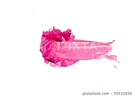 Eye shadow or bronzer pink smudge isolated on whit Eye shadow or bronzer pink smudge isolated on whit 50533939