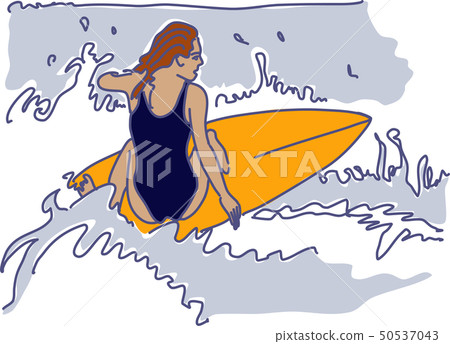 _女性_海衝浪 _女性_海衝浪 50537043