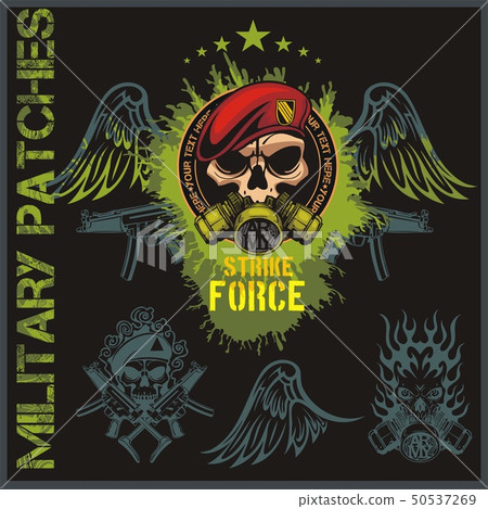 Special forces patch set - stock vector. 50537269