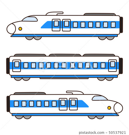 零系統新幹線大綱 插圖素材 圖庫