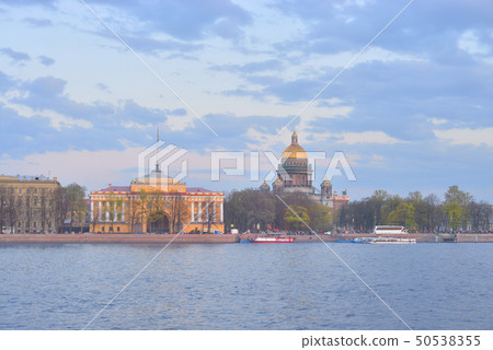 Admiralty embankment in St.Petersburg. Admiralty embankment in St.Petersburg. 50538355