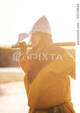 Slavic warrior with axe Slavic warrior with axe 50538648