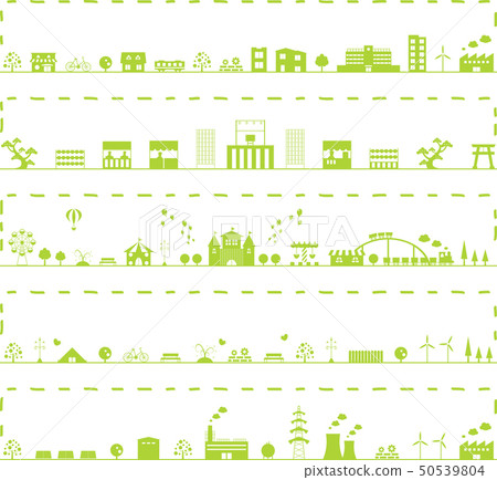 Cityscape Set Stitch Frame Cityscape Set Stitch Frame 50539804