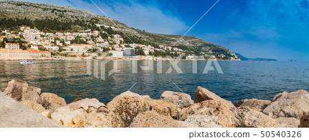 Dubrovnik city old port marina and fortifications 50540326
