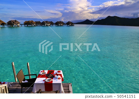 Overwater cottage resort wedding (Tahiti) 50541151