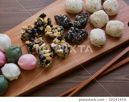 Assorted Korean food, Gangjeong, rice cake, rice cakes, rice cake 50541419