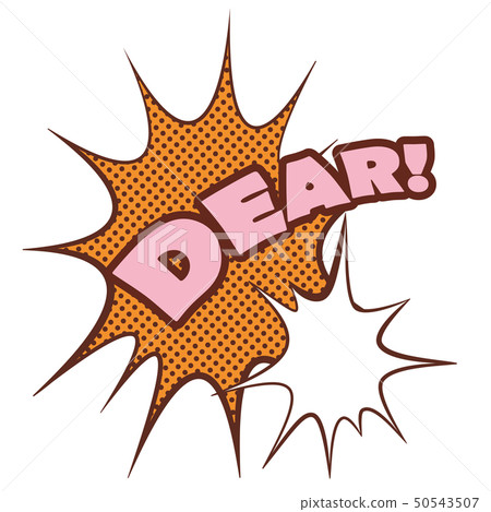 驚訝的氣球親愛的 50543507