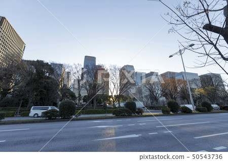 都市風景(東京,大手町,冬天) 都市風景(東京,大手町,冬天) 50543736