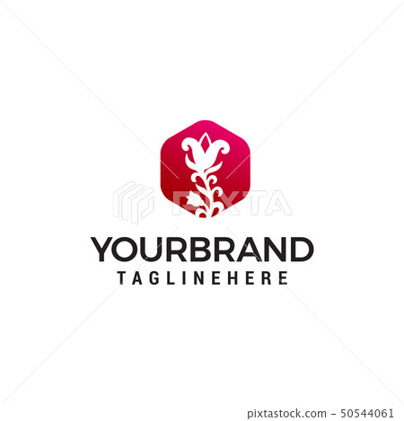 rose logo design concept template vector 50544061