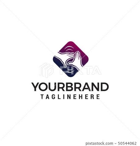hand care logo design concept template vector 50544062