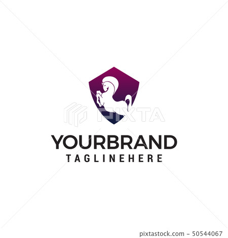 horse shield logo design concept template vector horse shield logo design concept template vector 50544067