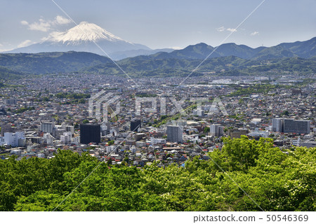 Hiroho Yamakoen Park [Kanno Prefecture Chino City] Chino City and Mt. Fuji 50546369