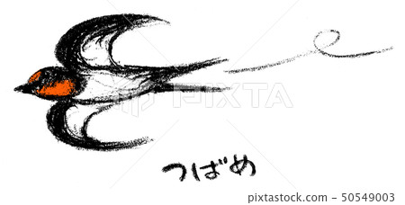 燕子在天空中飛翔的插圖 燕子在天空中飛翔的插圖 50549003
