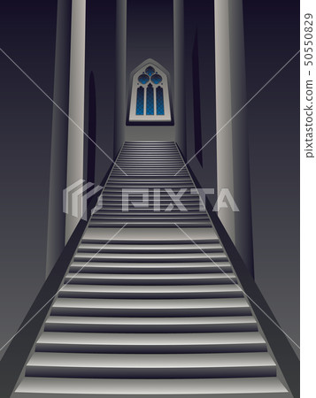 Gothic Stairs Interior 50550829