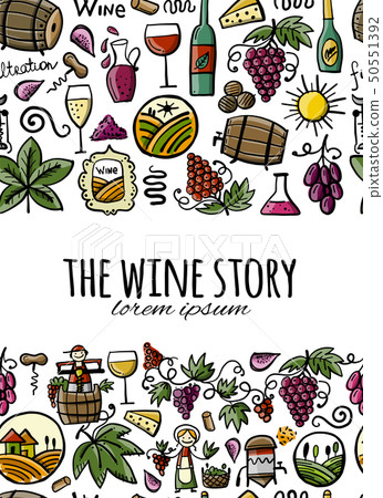 Winery, seamless pattern for your design Winery, seamless pattern for your design 50551392