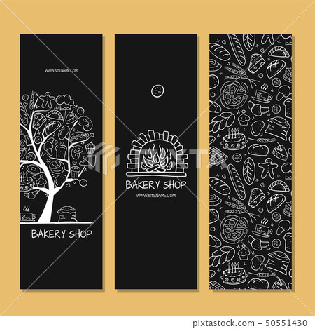 Banners design, idea for bakery company 50551430