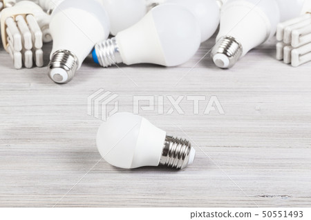 LED bulb light and several energy-saving lamps 50551493