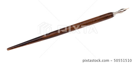 dip pen with sharp steel nib and brown penholder dip pen with sharp steel nib and brown penholder 50551510