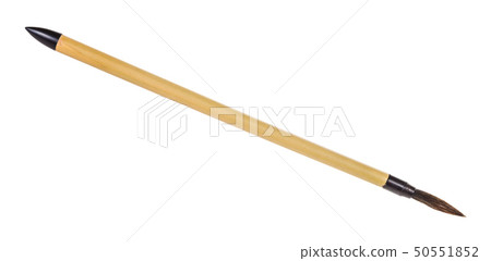 clean paintbrush with round tip for sumi-e 50551852