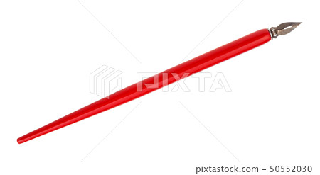 dip pen with sharp steel nib and red pen holder dip pen with sharp steel nib and red pen holder 50552030