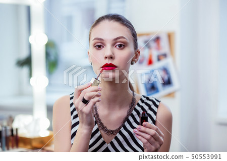 Portrait of a nice beautiful young woman 50553991