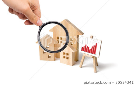 Investments. concept of rising prices for housing  50554341