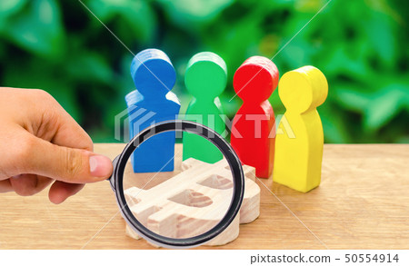 multi-colored figures of people surround a bitcoin multi-colored figures of people surround a bitcoin 50554914