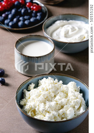 Dairy produce for breakfast Dairy produce for breakfast 50555192