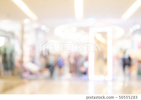 Abstract blur shopping mall background 50555283
