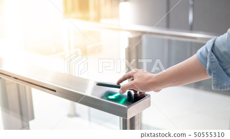 Using smartphone to open automatic gate machine Using smartphone to open automatic gate machine 50555310