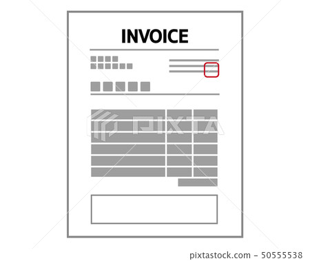 Invoice paper - Stock Illustration [50555538] - PIXTA