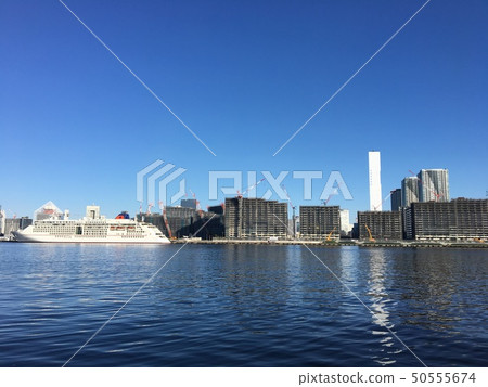 Athlete Village under construction of Tokyo Olympics 50555674