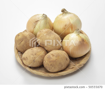 New potato new onion New potato new onion 50555870