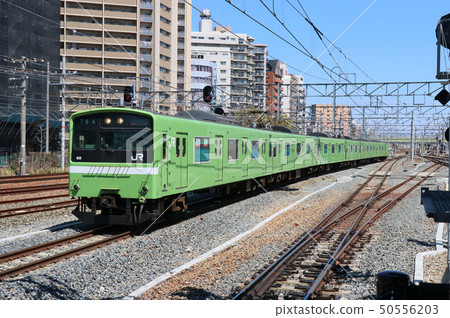 Series 201 train on the Osaka East Line Series 201 train on the Osaka East Line 50556203
