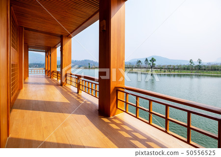 Beautiful Japanese Conservative Wood Terrace. 50556525