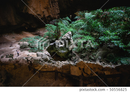 Woman standing in Phraya Nakorn cave. Woman standing in Phraya Nakorn cave. 50556825