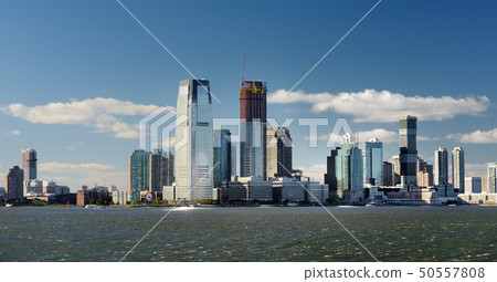 Skyline with famous skyscrapers of New Jersey Skyline with famous skyscrapers of New Jersey 50557808