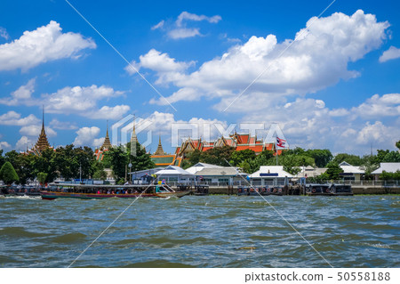 Grand Palace and Chao Praya river, Bangkok, 50558188