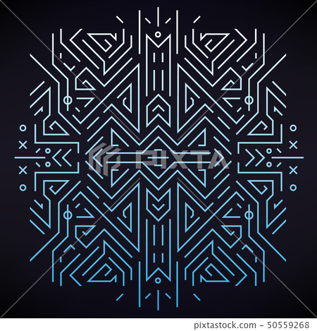 Vector creative concept. Linear geometric pattern, art deco , retro style. 50559268