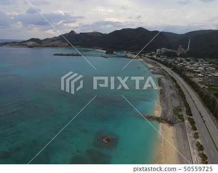 Coastline ~ aerial view with drone (Oyama Nago city, Okinawa) Coastline ~ aerial view with drone (Oyama Nago city, Okinawa) 50559725