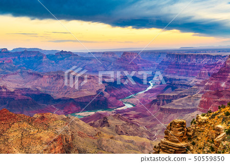 Grand Canyon, Arizona, USA at dawn from the south Grand Canyon, Arizona, USA at dawn from the south 50559850