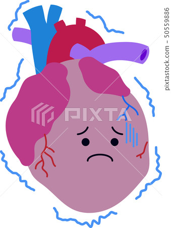 심장 귀여운 내장 인체 일러스트 스톡일러스트 PIXTA