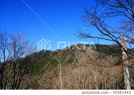Ulsan and Hakkeigatake from a mountain trail 50561443