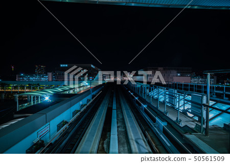 Yurikamome while traveling at night 50561509