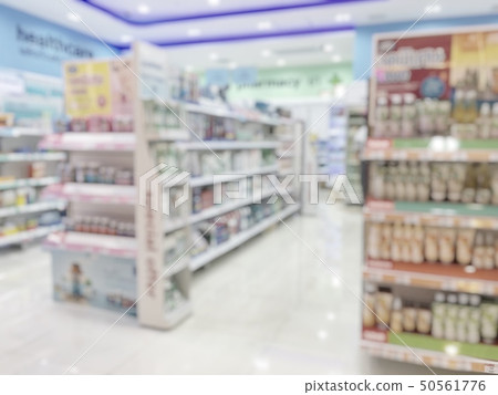 Pharmacy store or drugstore blur background  50561776