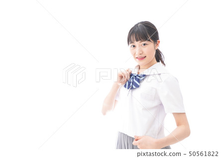 穿制服的女學生 穿制服的女學生 50561822