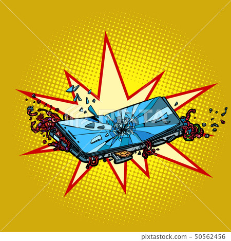 phone smartphone broken screen 50562456