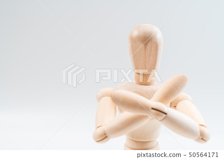 Wooden dummy proudly presents some invisible 50564171