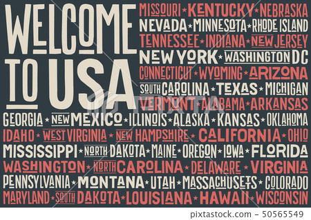 Flag USA. Poster of United States of America flag 50565549