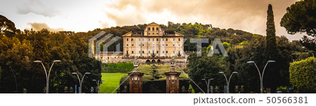 Frascati - Rome province in Lazio - Italy horizontal yellow orange retro background vintage 50566381